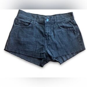 Classic Black Denim Jean Shorts